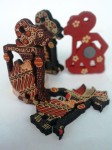 Souvenir Magnet Hiasan Kulkas Batik Wayang