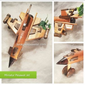 Handycraft Miniatur Pesawat Jet 2 (MAT23-MAT24)