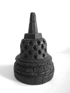 Miniatur Stupa Borobudur Fiber Batu